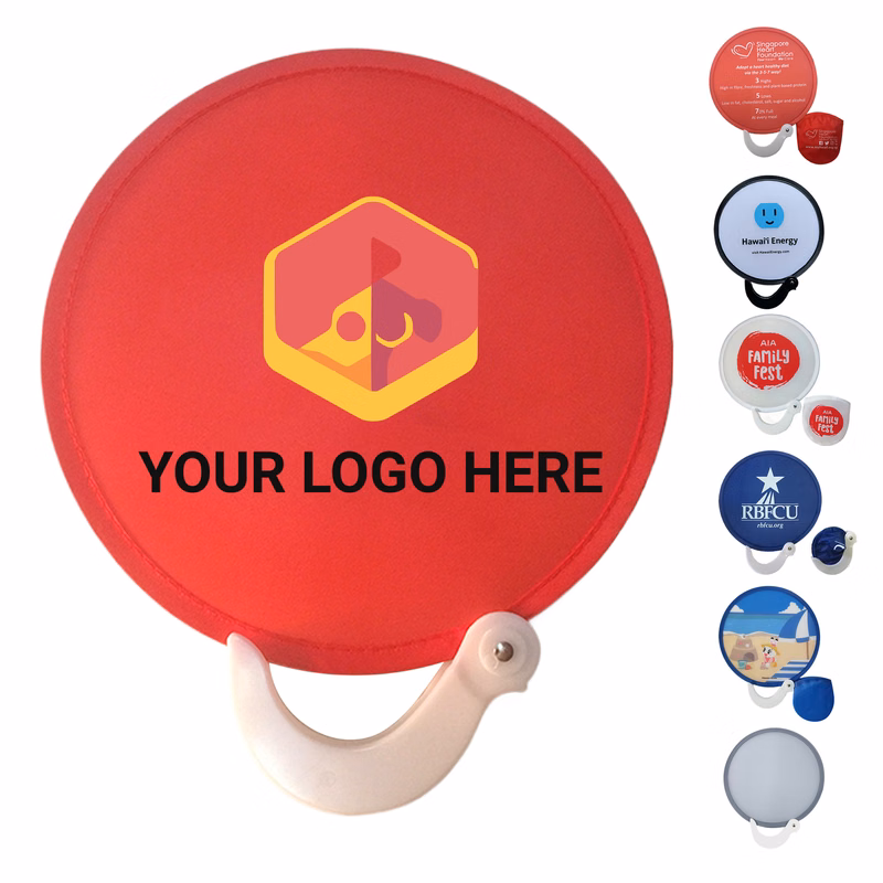 PET Foldable Fan with Pouch