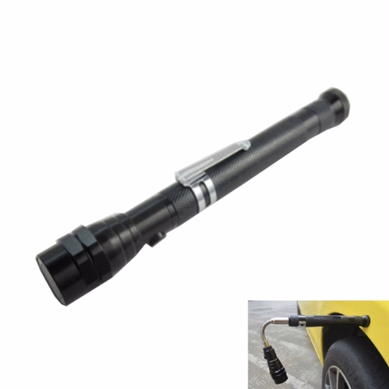 Telescopic Aluminum Flashlight With Magnet
