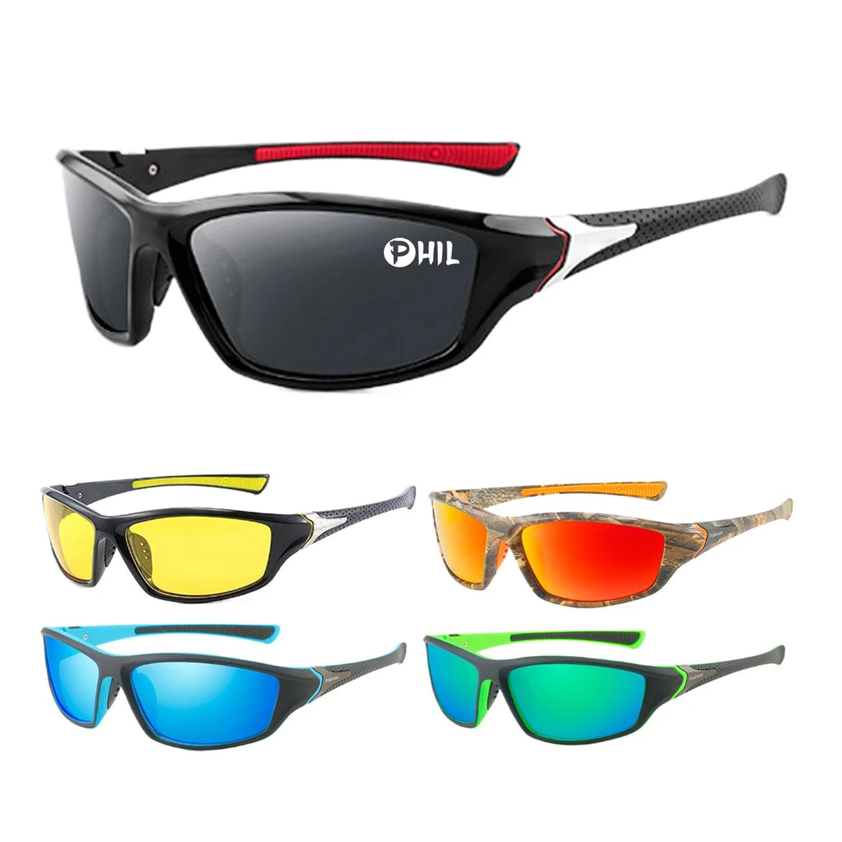 Men's fashion dazzling polarized sports glasses 1