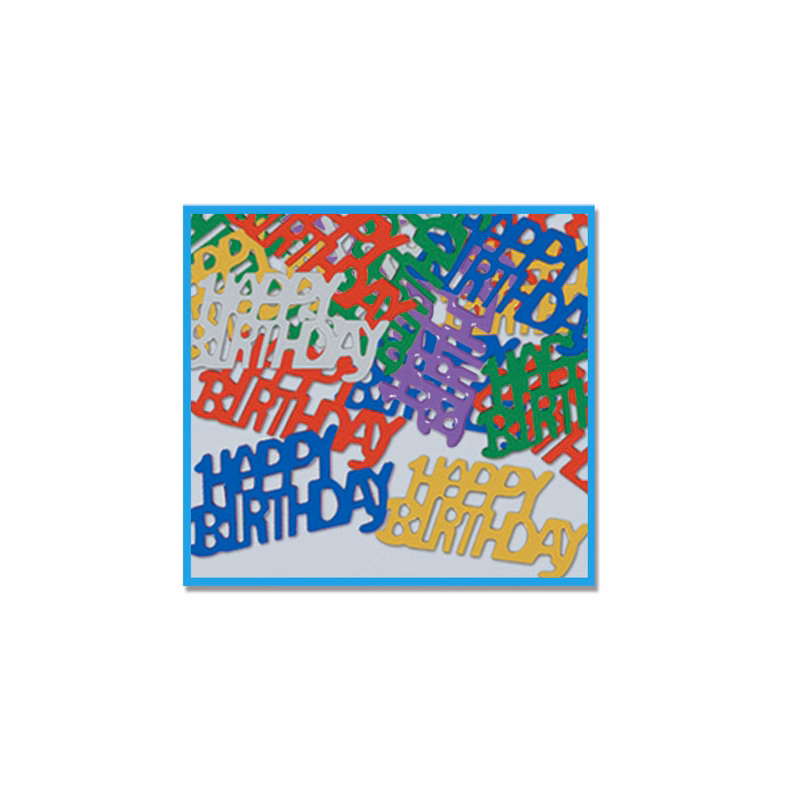 Multi Color Happy Birthday Fanci Fetti