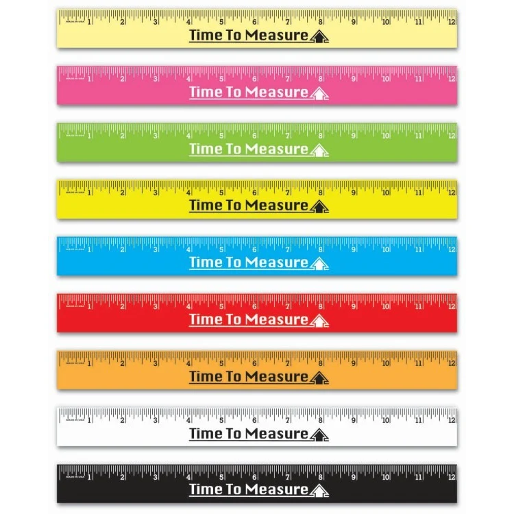 12" Flat Ruler 1 side 1