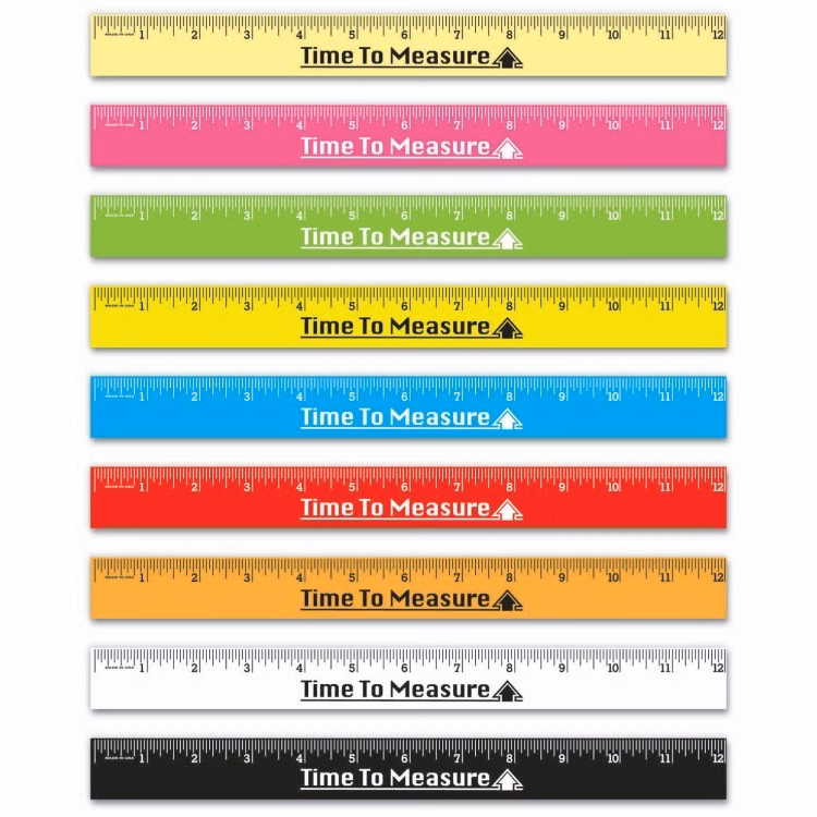 12" Flat Ruler 1 side
