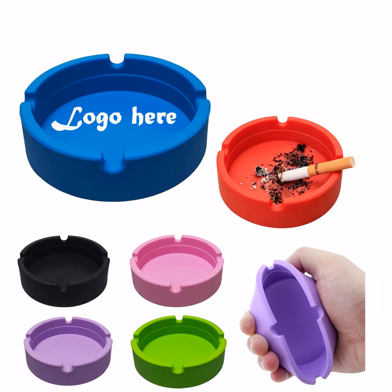 Round Silicone Cigarette Tray