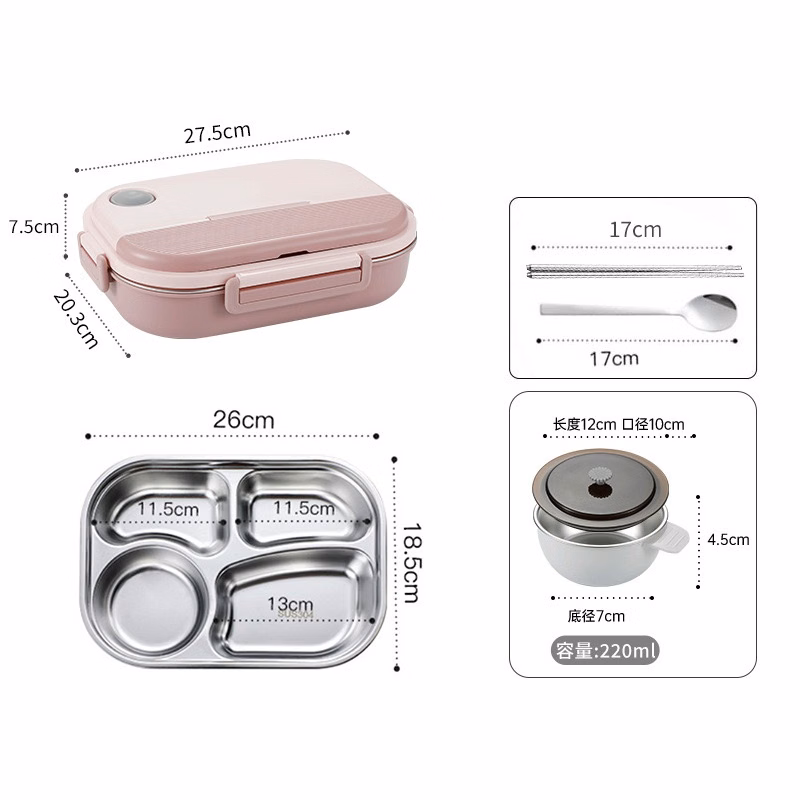 Divided Lunch Box Portable Warmer