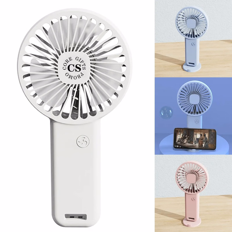 Handheld Desktop Fan With Phone Holder