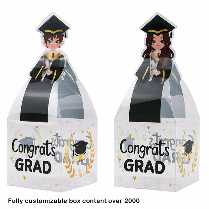 Graduation Party PVC Treat Boxes