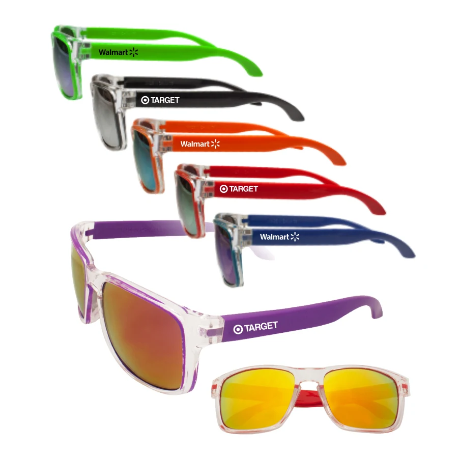 Two-Tone Mirrored Sunglasses 1