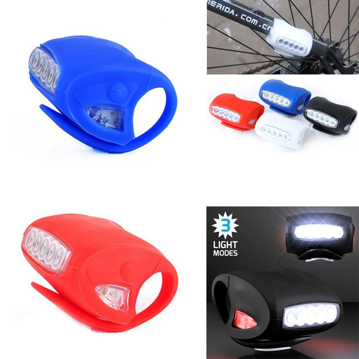 LED Bicycle Silicone Safety Light 1