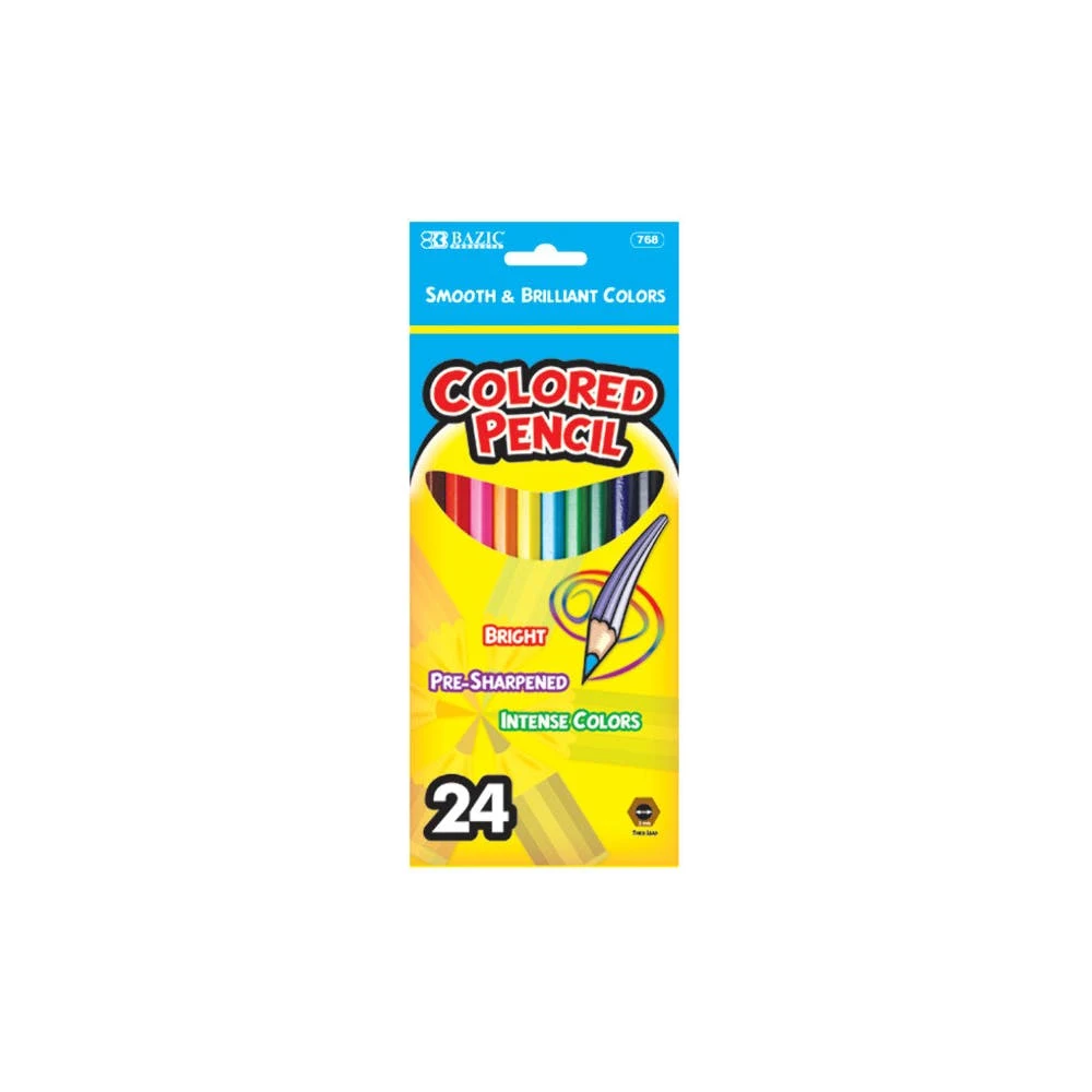 Bulk Colored Pencils - 24 Count Pre-Sharpened 1