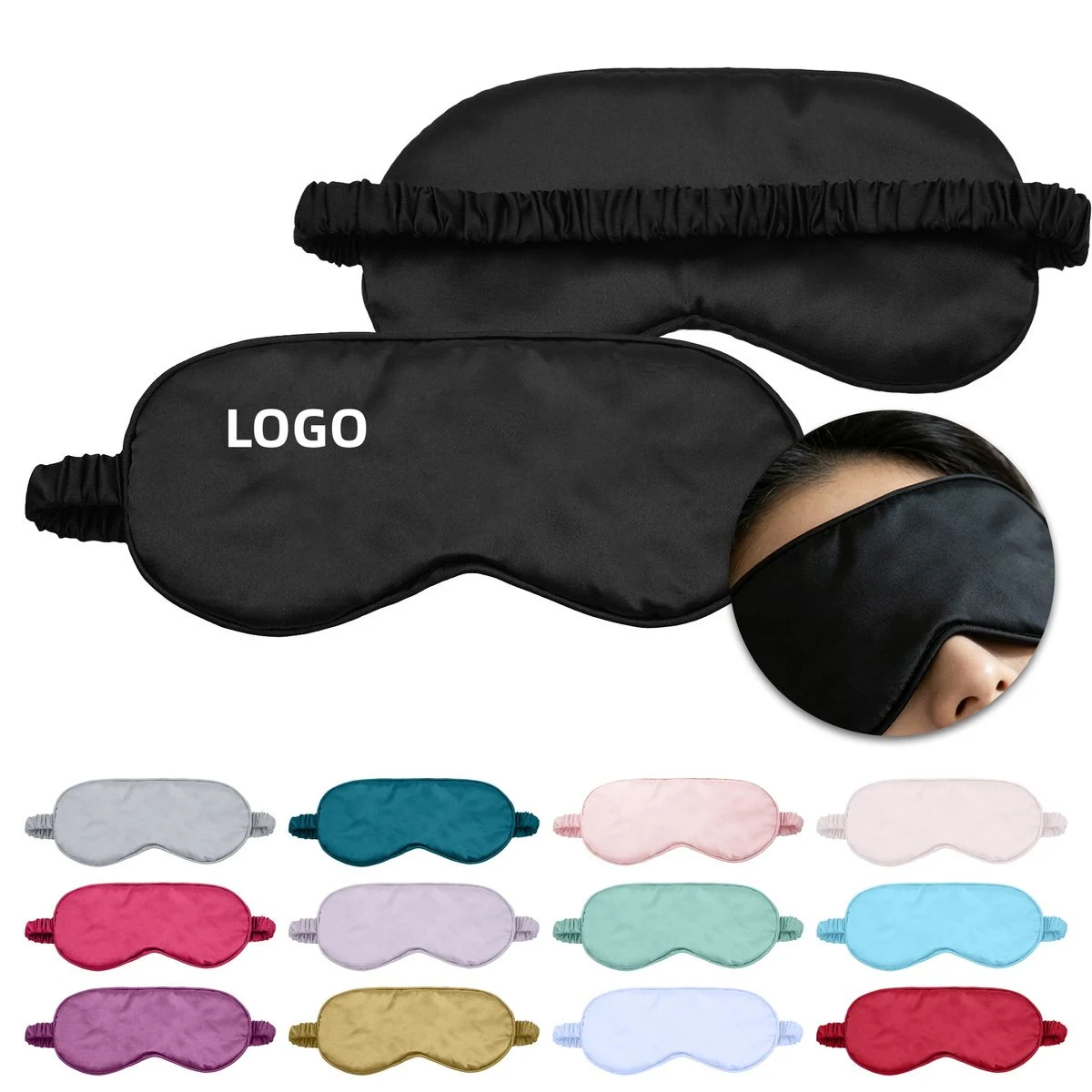 Silk-Like Satin Soft Cotton Sleep Mask 1