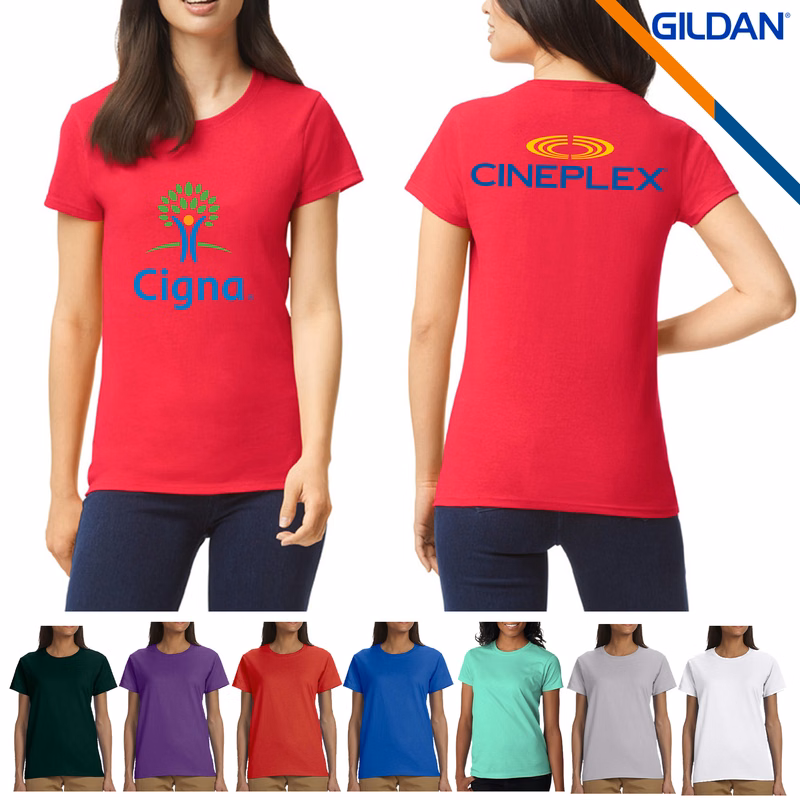 Gildan® 6.1 oz 100% Cotton Preshrunk Ladies T-shirts