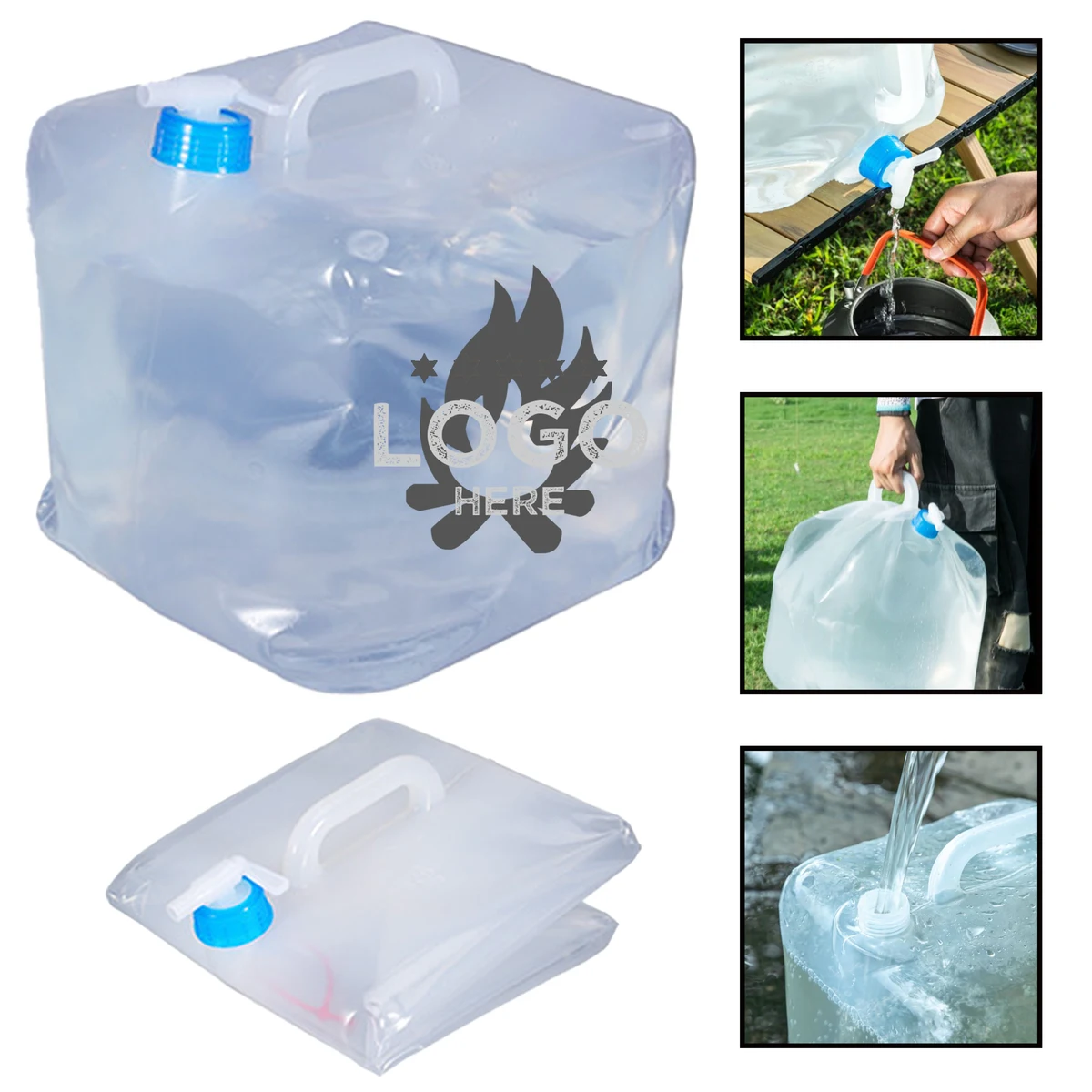 2.6-Gallon Full-Color Foldable Camping Water Carrier 1