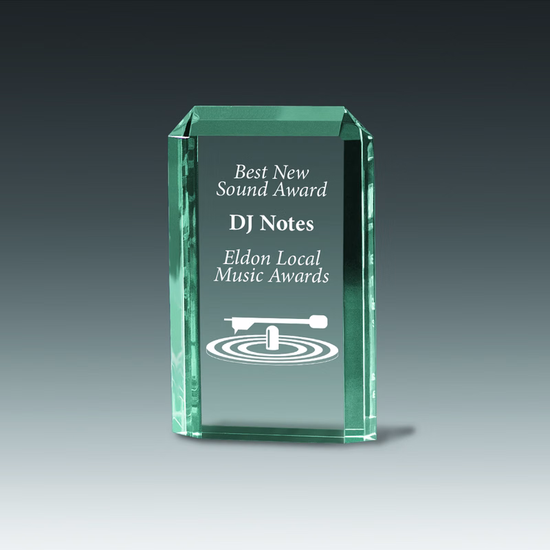 Lexus Rippled Bottom Reflective Award (4"x7"x1")