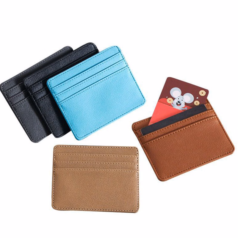 Classy Slim Mini PU Leather Card Holder