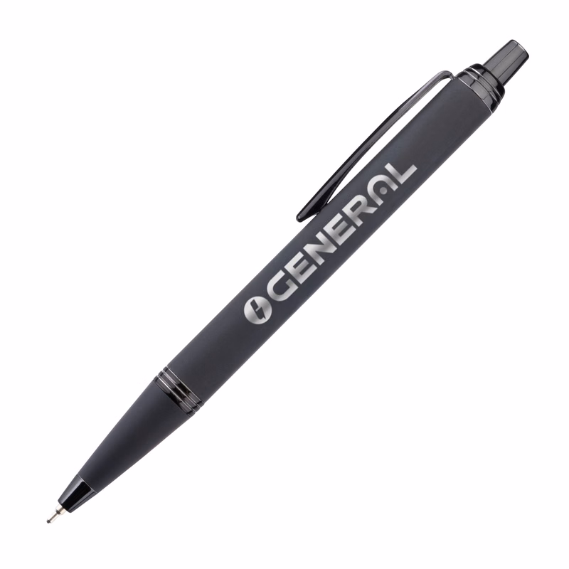 Linnet Rubberized Gel Pen w/ Chrome Accents