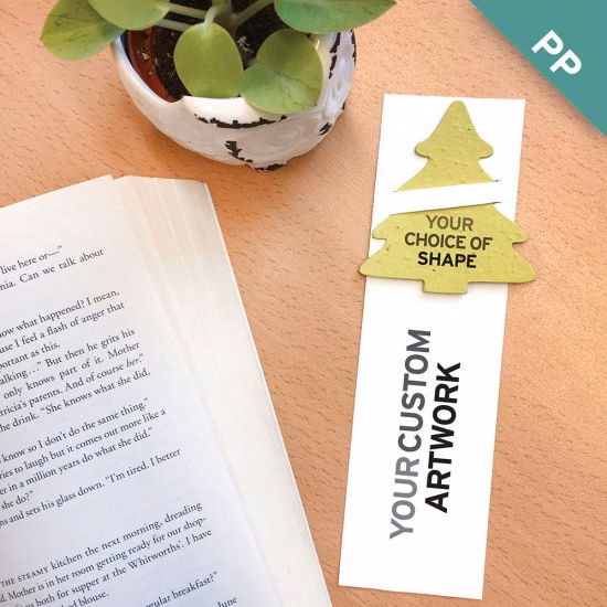 Single-Sided Large Eco Bookmark with Slot