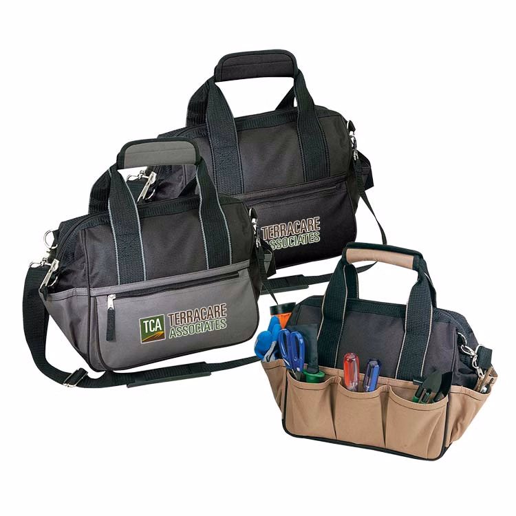 600D polyester Deluxe Wide Mouth Tool Duffel Bag
