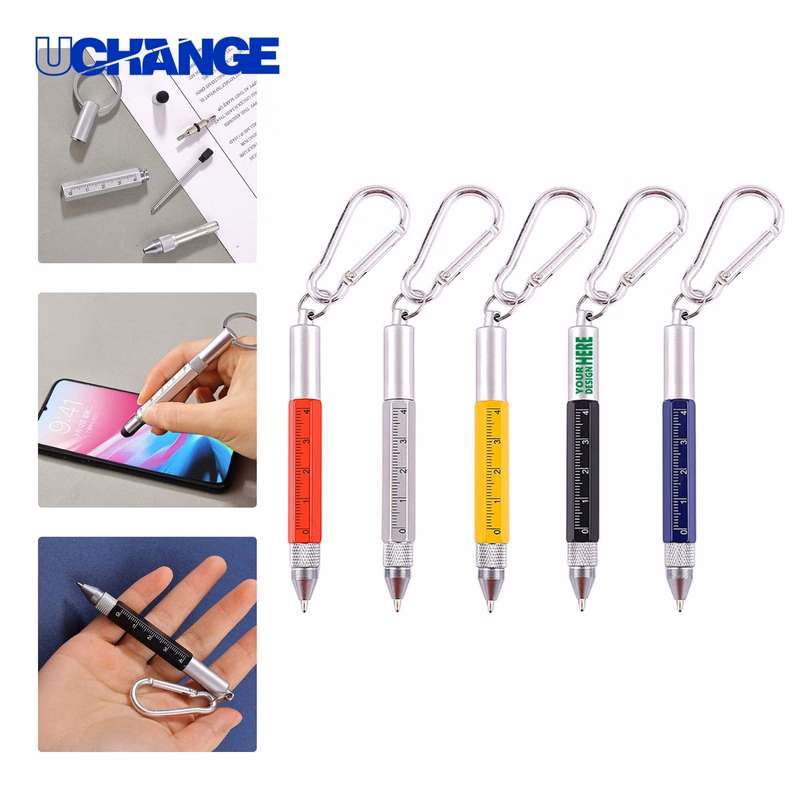Multifunction Keychain Tool Pen with Ruler