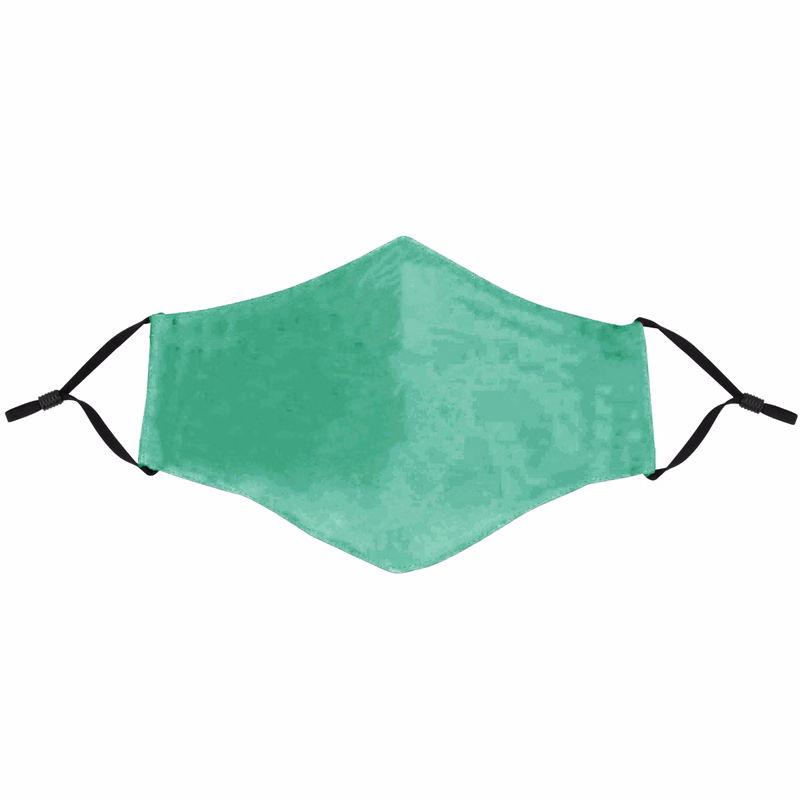 Green Face Mask with Adjustable Ear Loops