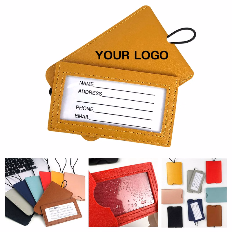 Durable PU Luggage Tag For Travel Use