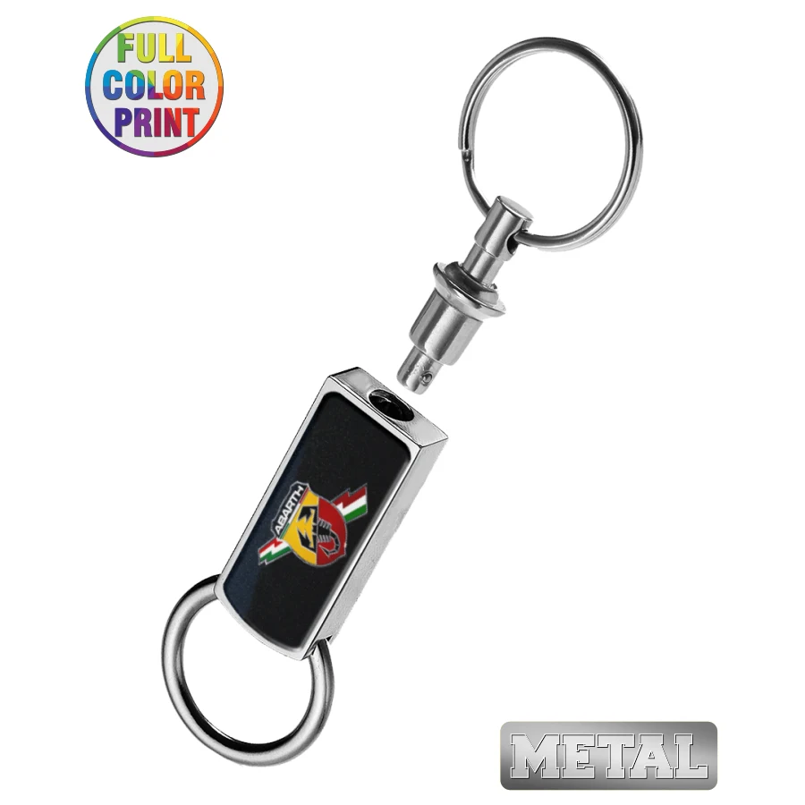 Detachable Metal Keychain-Full Color Dome 1