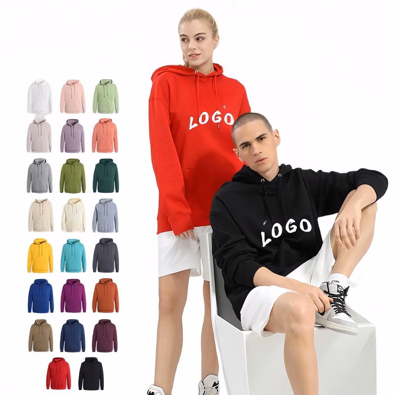 Cotton Hooded Pullover, Fall Sweatshirt