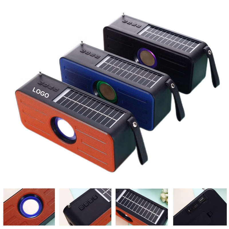 Solar Powered Wireless Speaker with Flashlight (direct import)