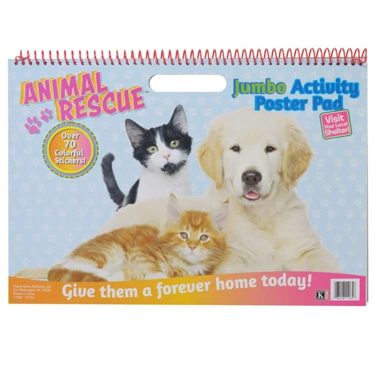 Animal Rescue Jumbo Activity Pad - 24 Pages 1