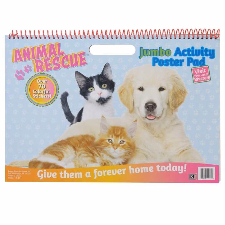 Animal Rescue Jumbo Activity Pad - 24 Pages