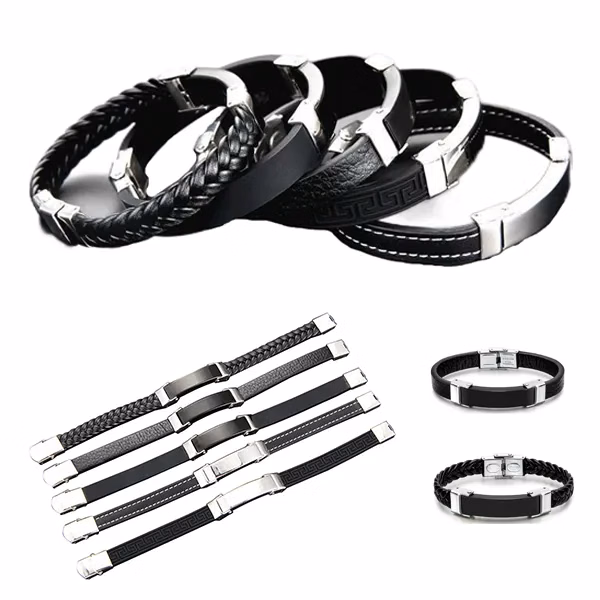 Braided Leather Cord Bracelet