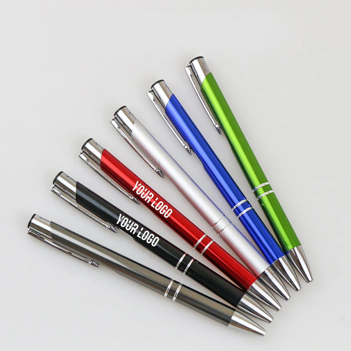 Metal Gel Pan Large Printing Area Retractable Ball Pen 1
