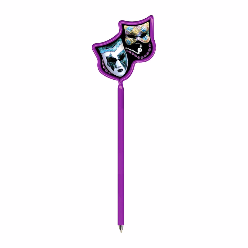 Inkbend Standard Billboard Pens W/ Mardi Gras Masks Stock Insert