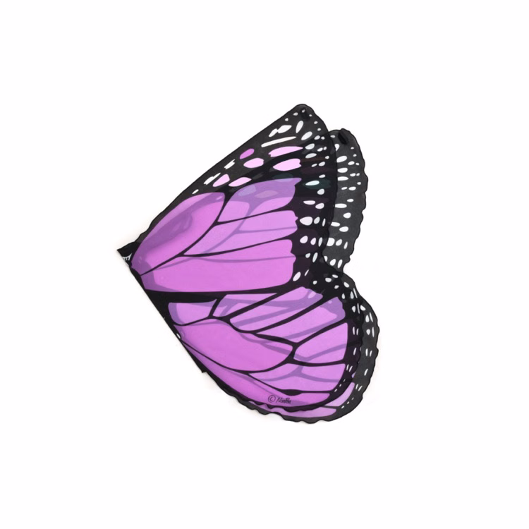 Purple Monarch Butterfly Wing