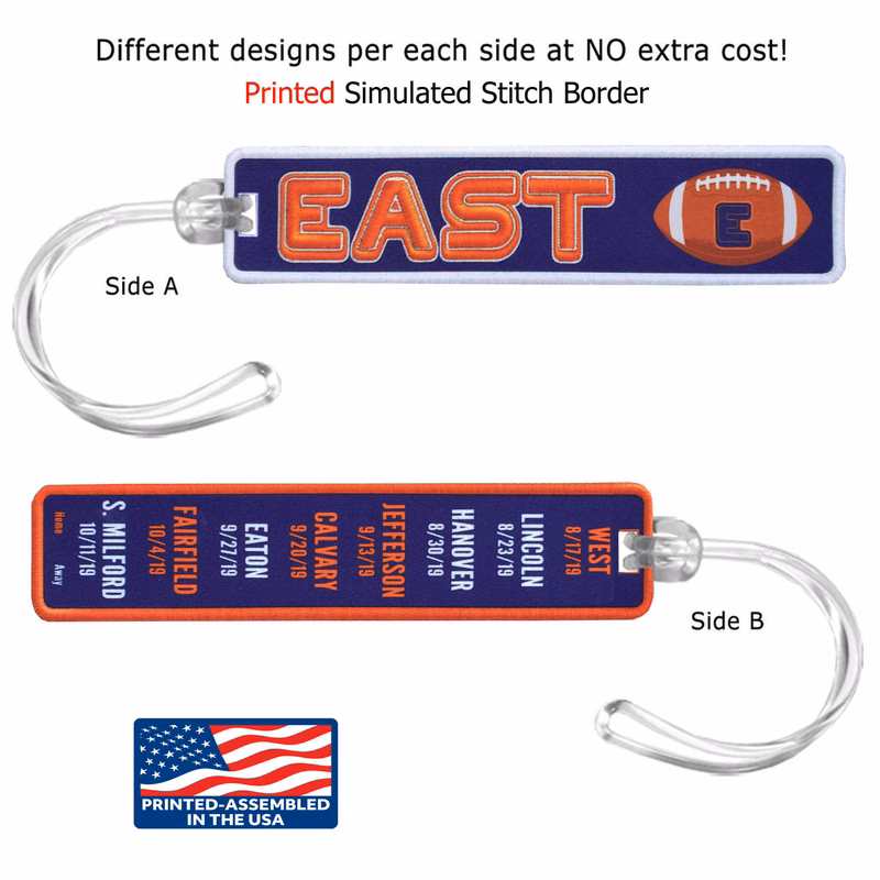 2 Side 4CP Dye Sub Team Tag/Key Ring