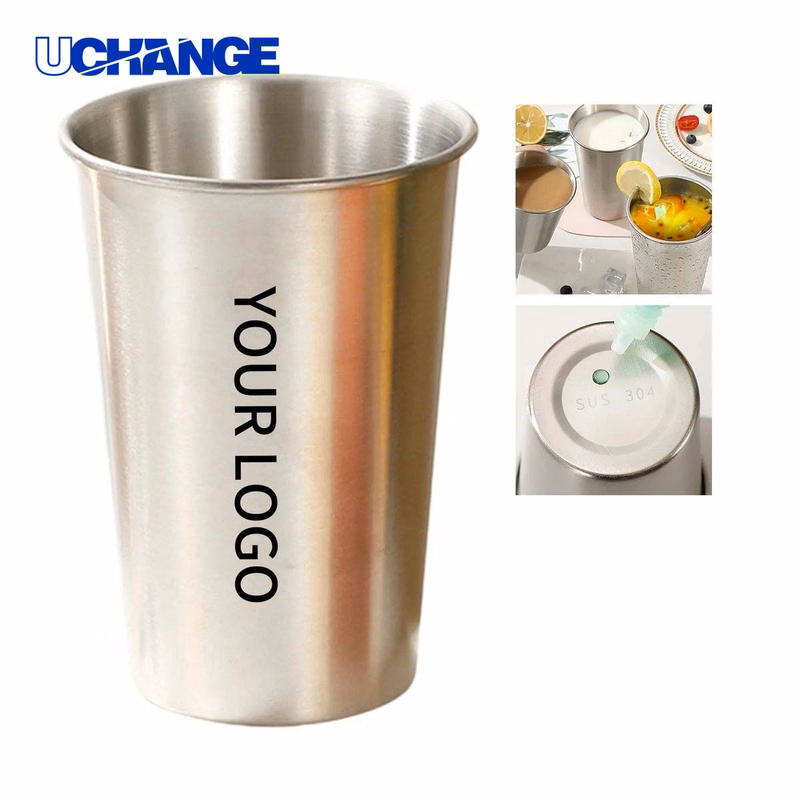Steel Drinking Cup Drinkware 16oz for Daily Use