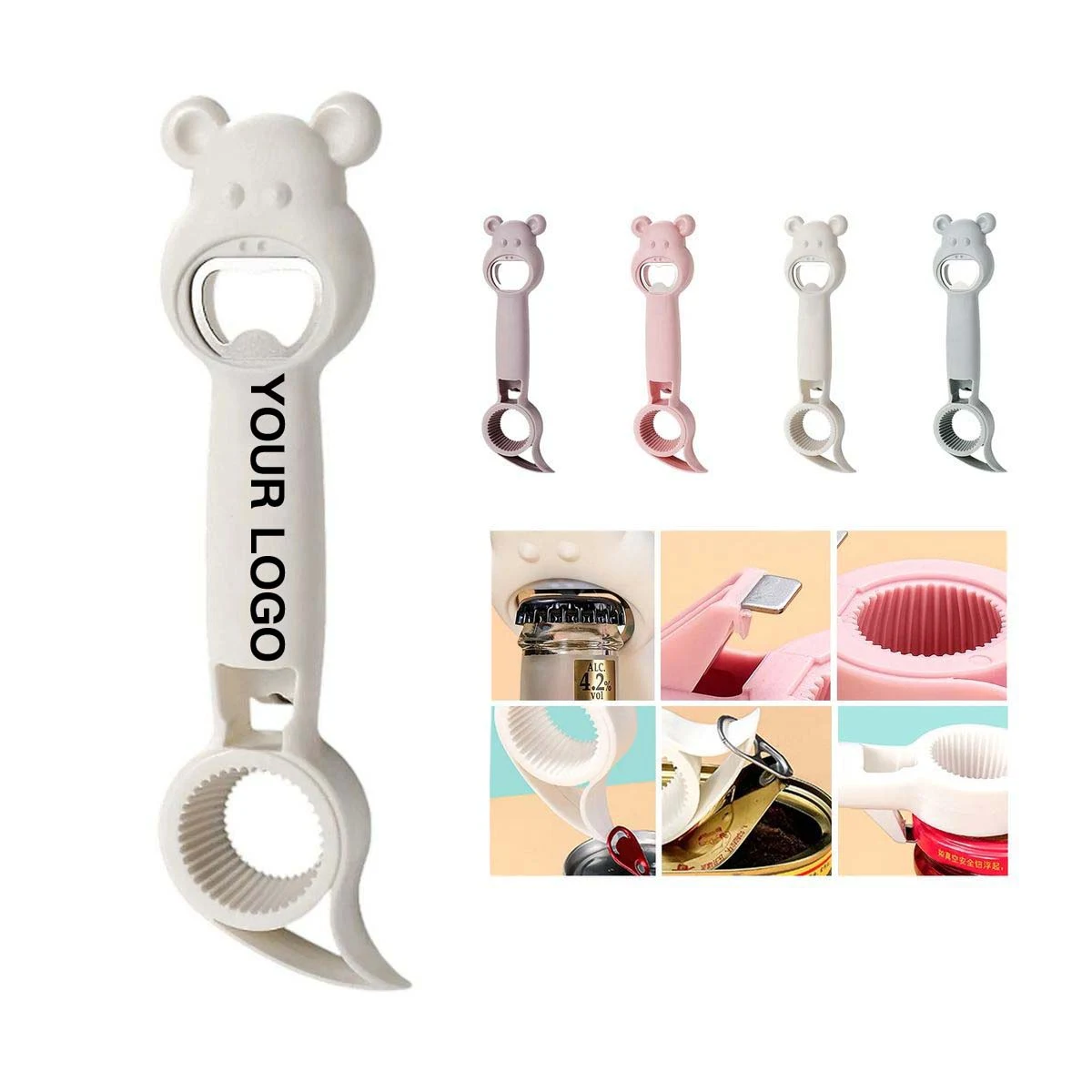 Ergonomic Kitchen Tool for Safe Bottle Opening 1
