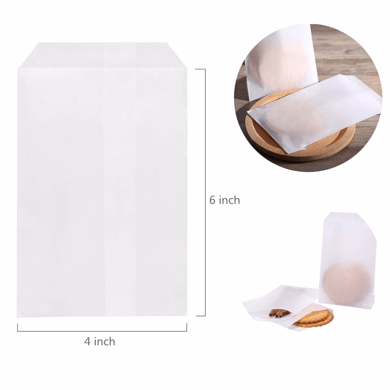 Flat Glassine Waxed Paper Treat Bags