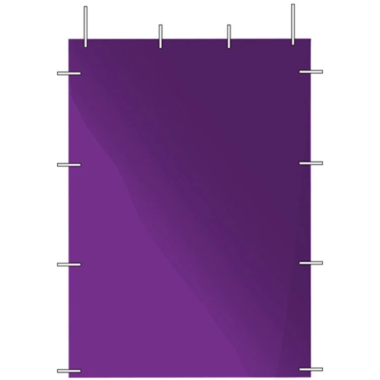 5 foot plain purple side panel 1