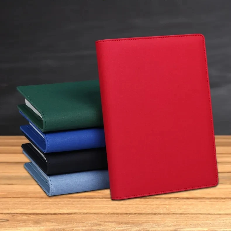 Custom Multi-card Slot A5 Inner Pen Soft Leather Notebook 1