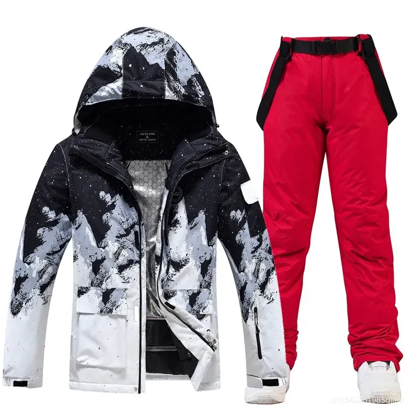 Winter Waterproof Snowboarding Suit Set 1