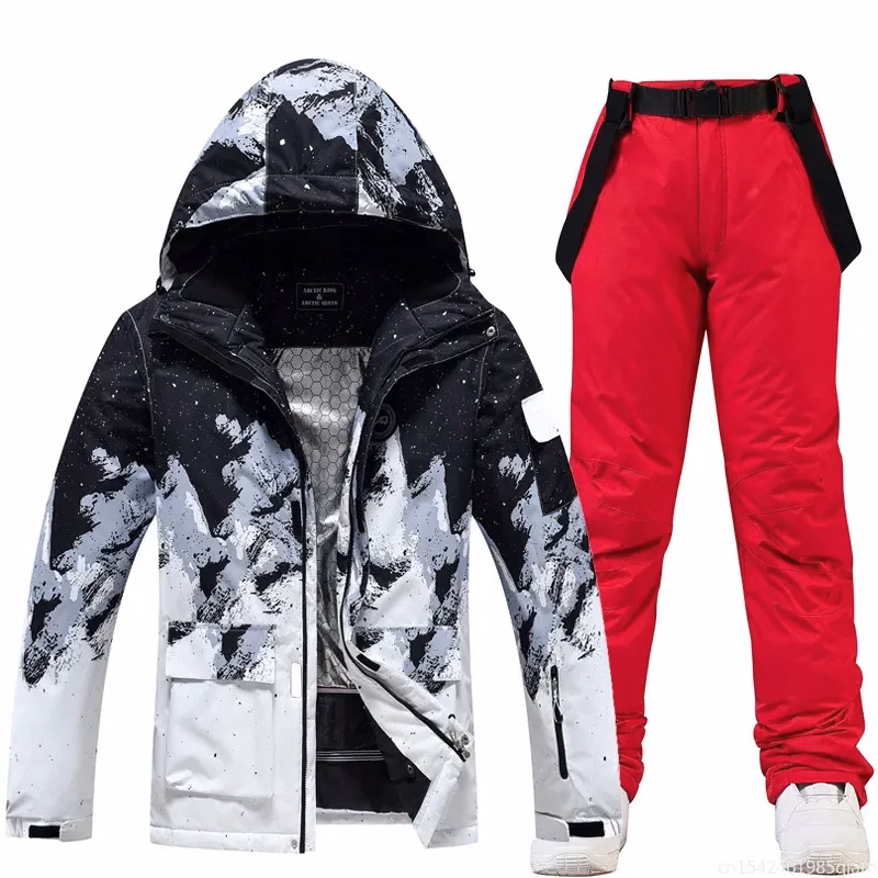 Winter Waterproof Snowboarding Suit Set