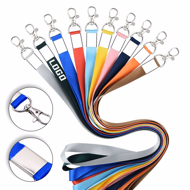 Premium Nylon Lanyard with Metal Lobster Claw Clasp