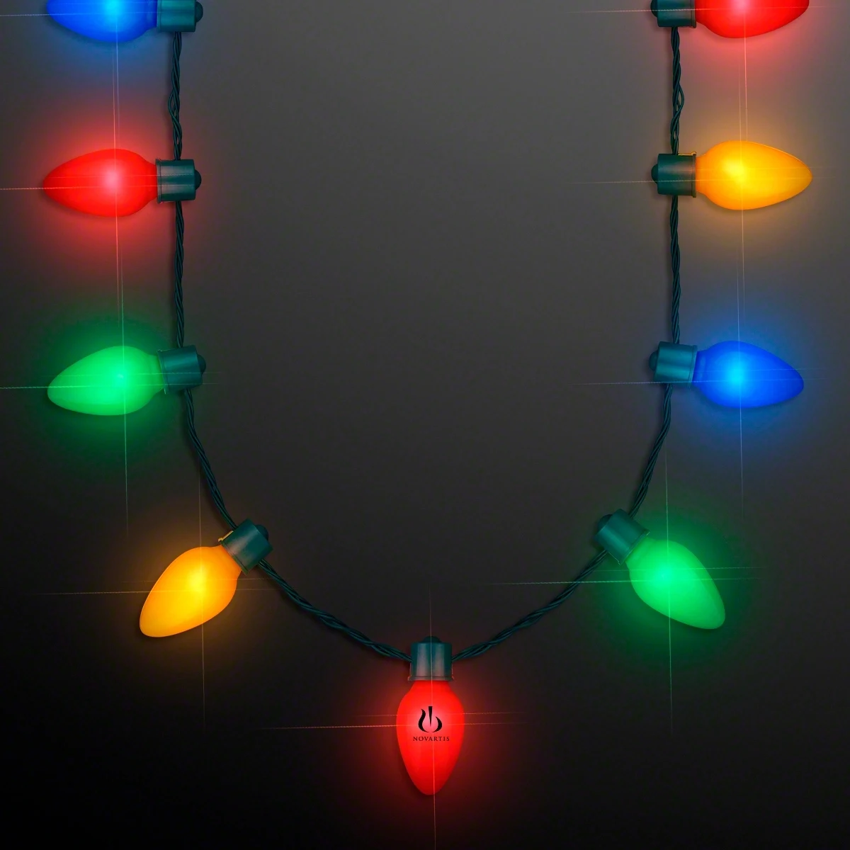 9 Lights Christmas Bulb Necklace 1