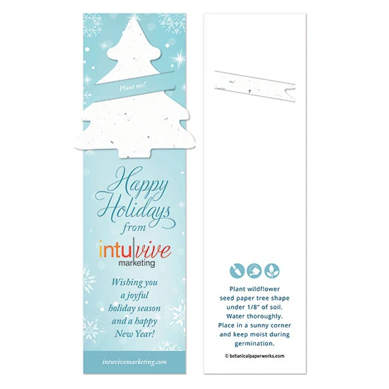 Winter Tree Holiday Bookmark with Slot 1