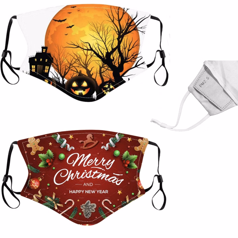 Plus Size Dust-proof Face Protection Halloween And Christmas Mask