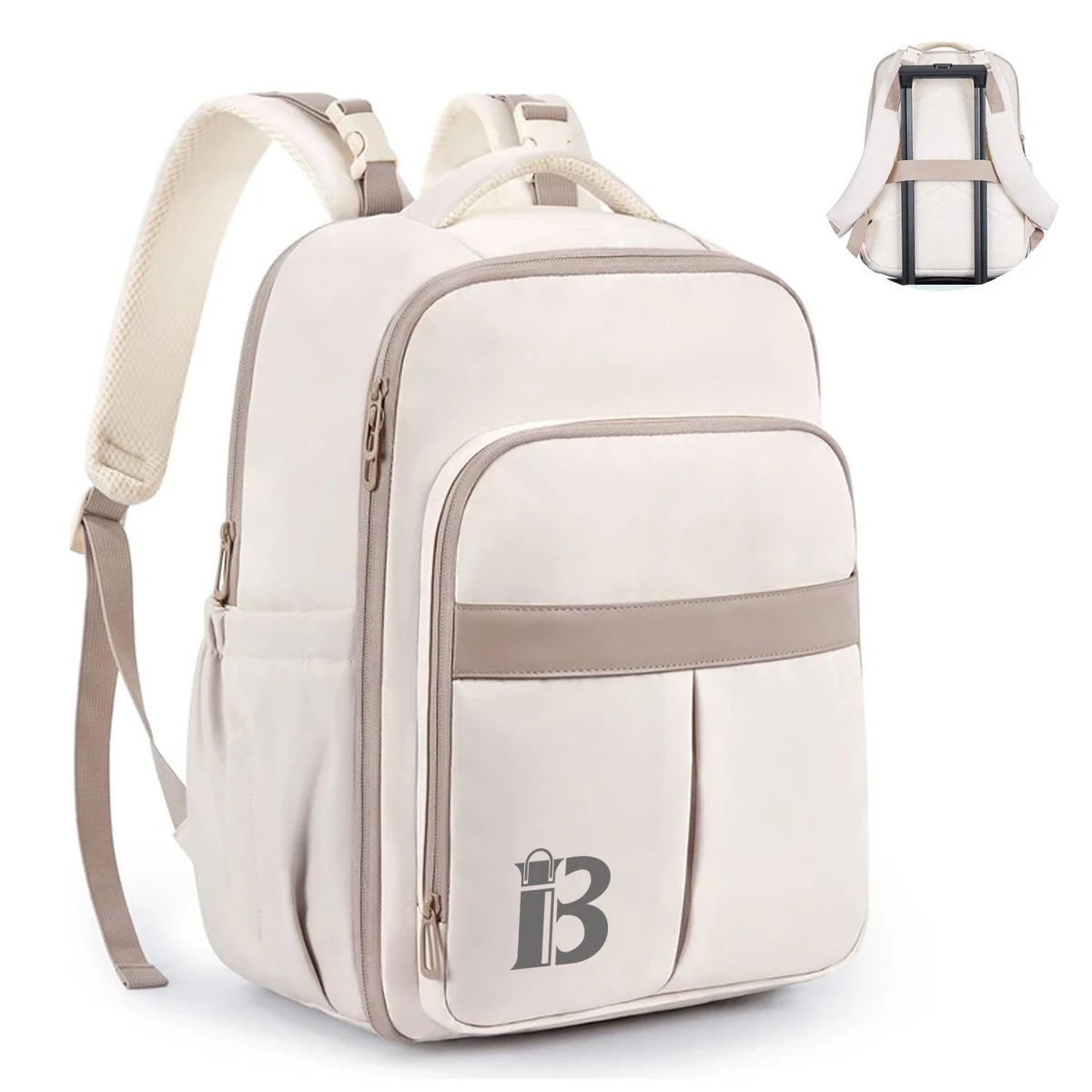 Baby Oxford Diaper Backpack w/ 3 Insulated Pockets 1