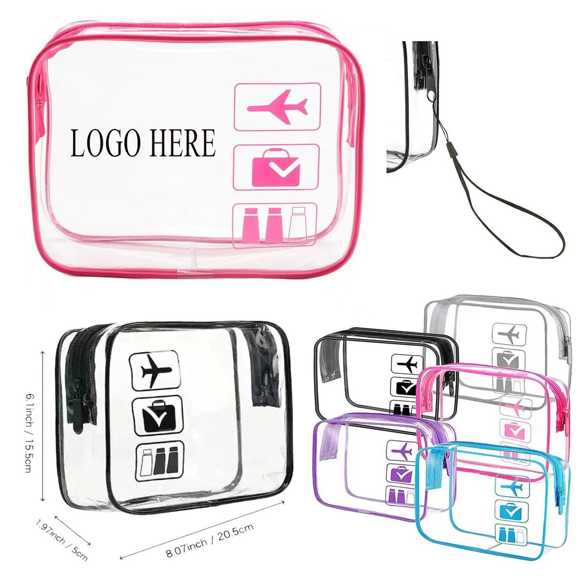 PVC Transparent Cosmetic Zipper Bag 1