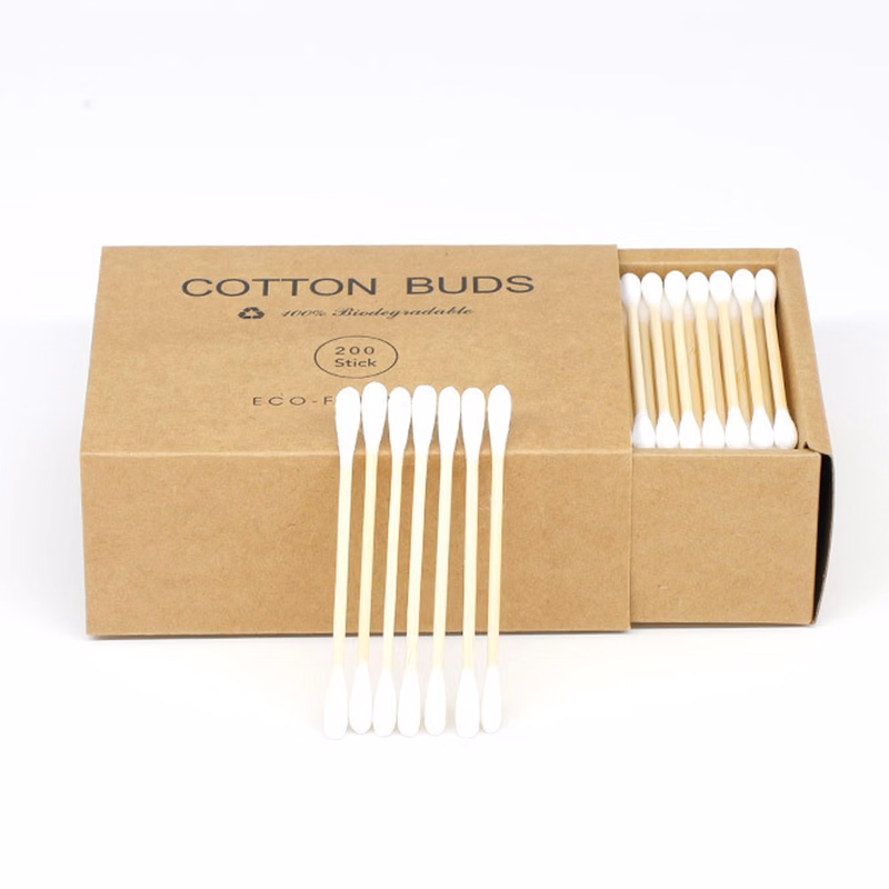 200-Count Bamboo & Wood Cotton Swabs