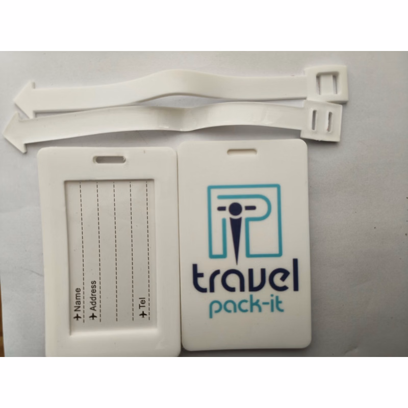 2D Soft Rubber Luggage Tag