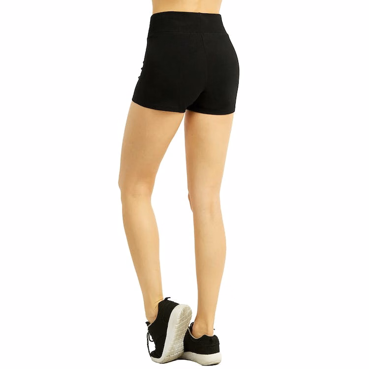 Women's Cotton 12" Outseam Shorts - Small Black